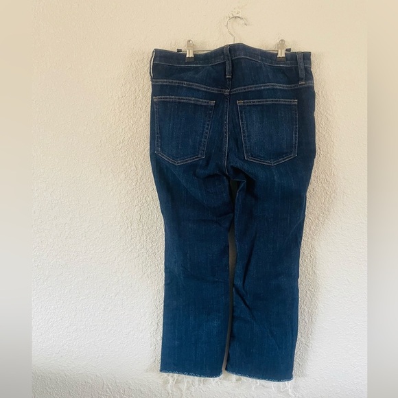 J. Crew 9" demi-boot crop jean in Dark Worn wash - Picture 4 of 12